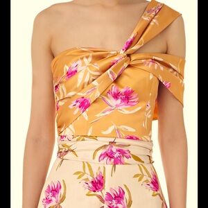 AMUR Marty Bustier turmeric Crop Top